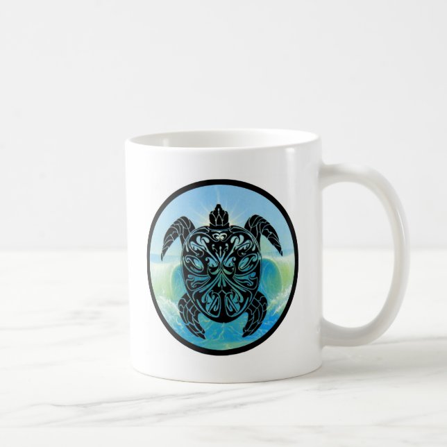 Taza De Café Tortuga de mar céltico (Derecha)