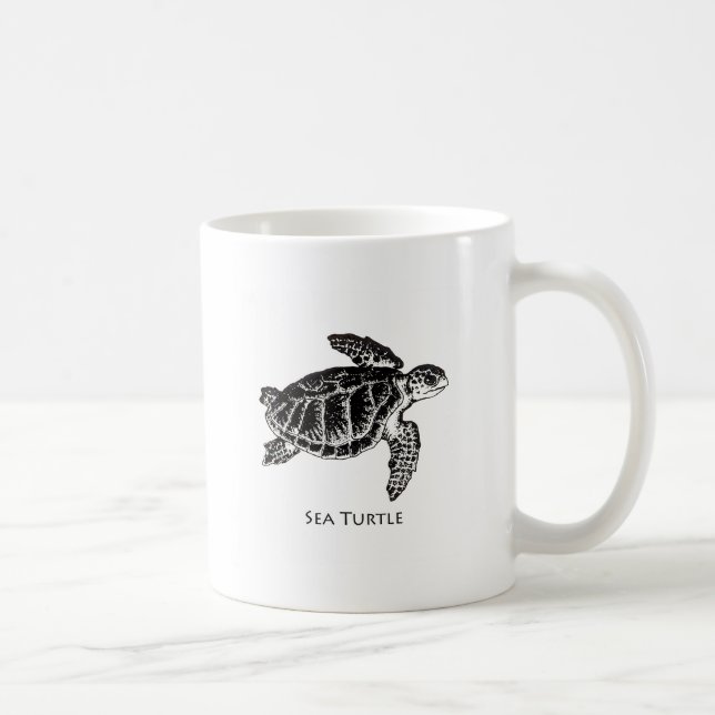 Taza De Café Tortuga de mar (Ridley de Kemp) (Derecha)