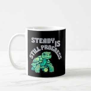 Taza De Café Tortuga de progreso constante: Recordatorio suave
