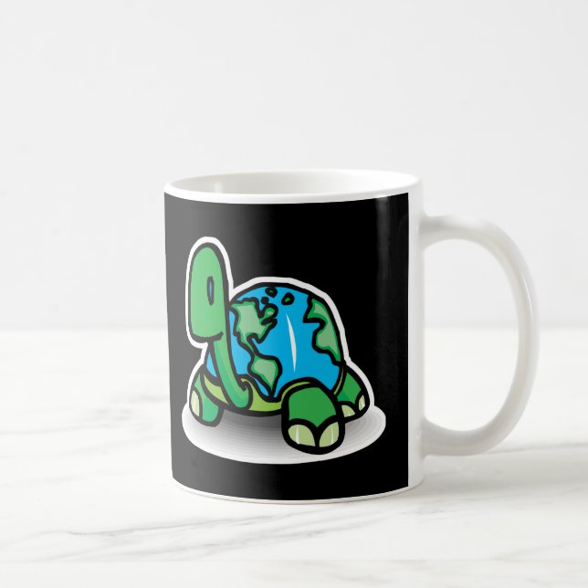 Taza De Café tortuga del día de la tierra (Derecha)