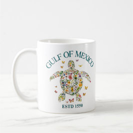 Taza De Café Tortuga del Golfo de México est 1550 Nunca Olvides