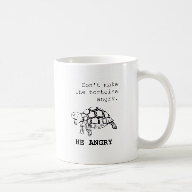 Taza De Café Tortuga enojada (Derecha)