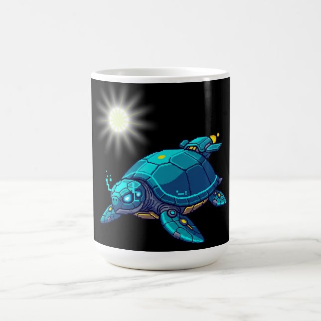 Taza De Café Tortuga Futurista (Centro)