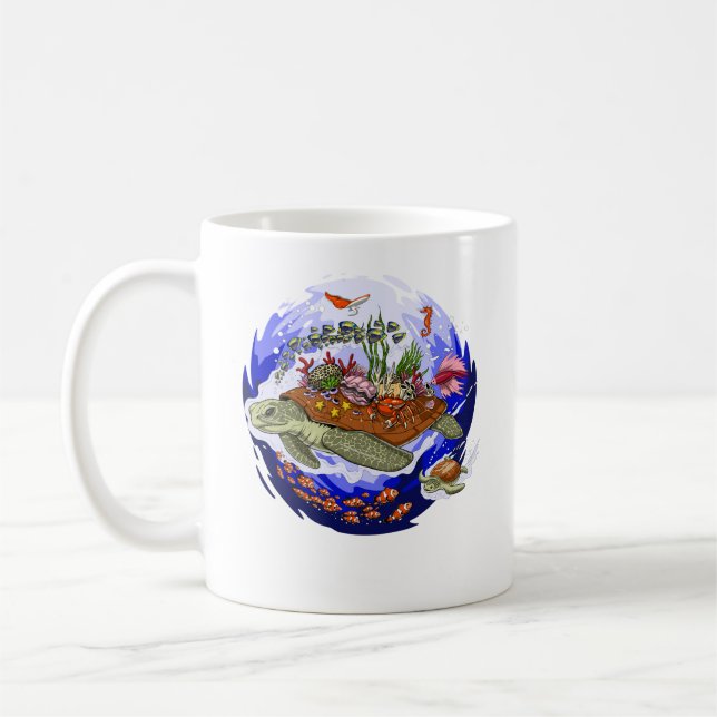Taza De Café Tortuga marina (Izquierda)