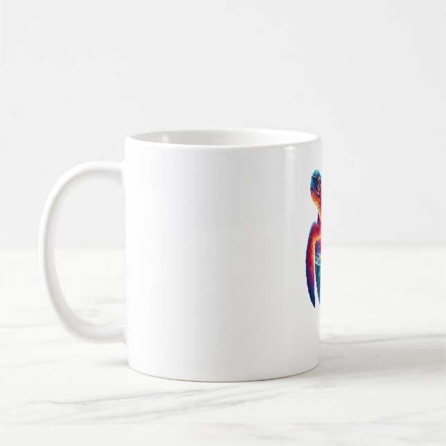 Taza De Café Tortuga marina de sol (Izquierda)