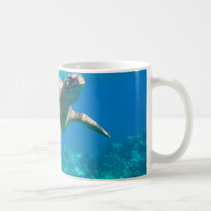 Taza De Café Tortuga marina nadadora