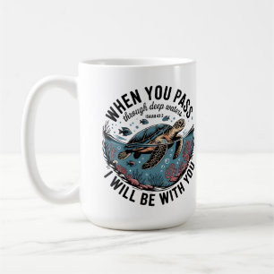 Taza De Café Tortuga Marina Océano Cristiano