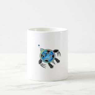 Taza De Café Tortuga marina pintada