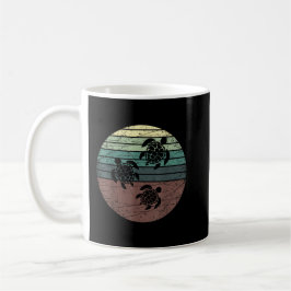 Taza De Café Tortuga marina retro