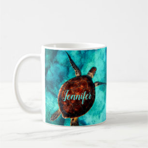 Taza De Café Tortuga Marina Vida Marina