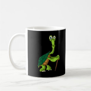 Taza De Café Tortuga retirada de tortuga cómica de tortuga perm