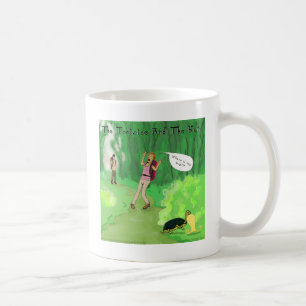 Taza De Café Tortuga Rick Londres Y El Pelo Divertido De La Pel