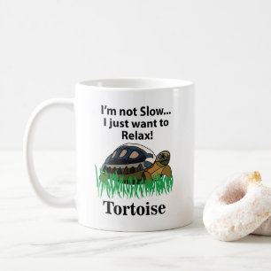Taza De Café Tortuga Solo Quiero Relajarme Animal Lindo Diverti