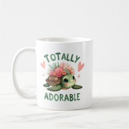 Taza De Café Tortuga Totalmente Adorable Arte Bonito