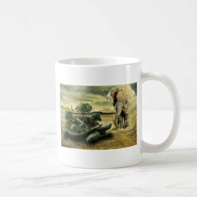 TAZA DE CAFÉ TORTUGA Y ELEFANTE (Derecha)