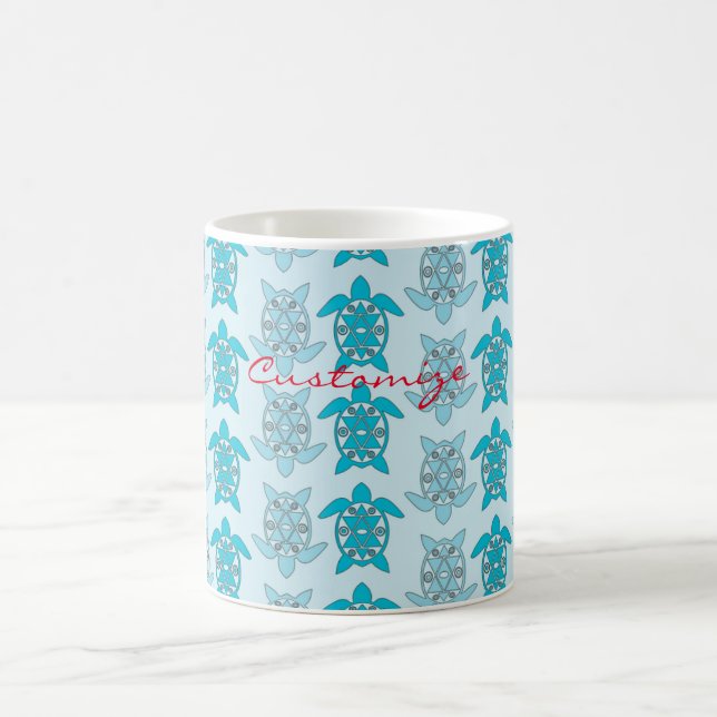 Taza De Café Tortugas azules nadando Thunder_Cove (Centro)