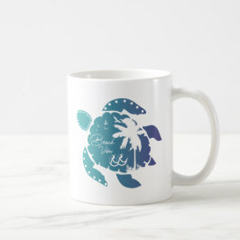 Taza De Café Tortugas Marinas Anidando