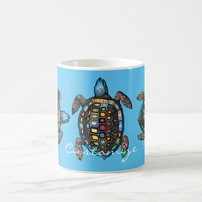 Taza De Café Tortugas marinas Thunder_Cove (Centro)
