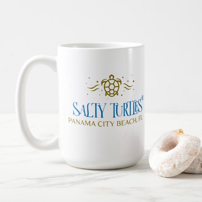 Taza De Café Tortugas saladas® café Mug (Con donut)