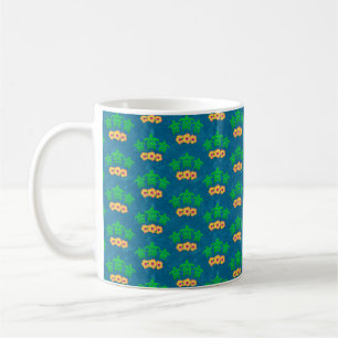Taza De Café Tortugas verdes tribales honu hawaianas