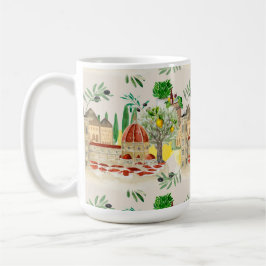 Taza De Café Toscana, Toscana, Italia, aceitunas, limones, cítr