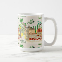 Taza De Café Toscana, Toscana, Italia, aceitunas, limones, cítr
