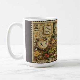 Taza De Café Tostada de Aguacate en Café Acogedor - Arte de Sel