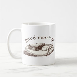 Taza De Café Tostada de la buena mañana