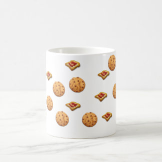 Taza De Café Tostada y galletas