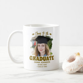 Taza De Café Tostado para la Graduación Foto Personalizada Nomb