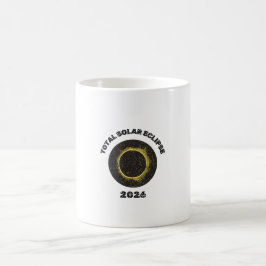 Taza de café Total Eclipse Solar 2026 Totalidad