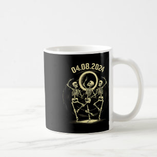 Taza De Café Total Eclipse Solar Gracioso Esqueletos Bailando A