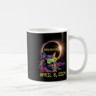 Taza De Café Totalidad Total Eclipse Solar Cat Abril 8 2024 Ark