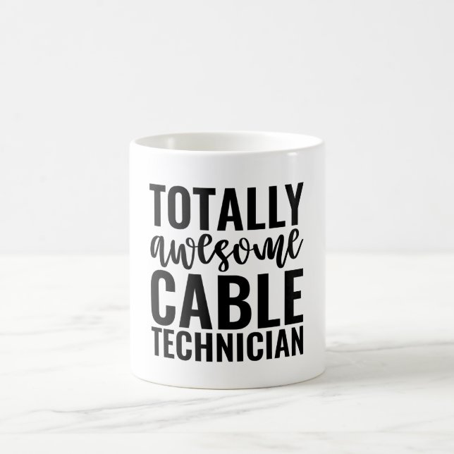 Taza De Café  Totally Awesome Cable Technician (Centro)