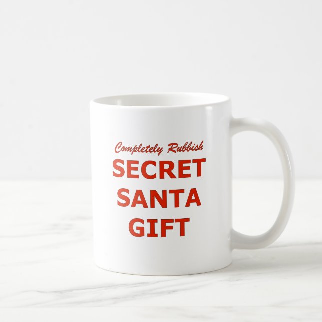 Taza De Café Totalmente regalo secreto de Santa de los (Derecha)