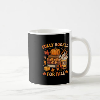 Taza De Café Totalmente Reservado Para Libros De Otoño Calabaza