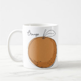 Taza De Café Tote de fruta naranja