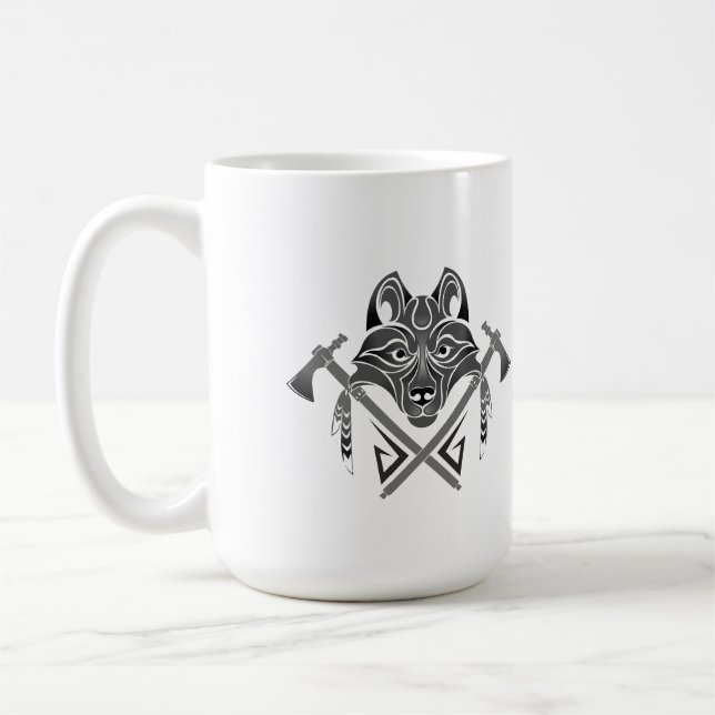 Taza De Café tótem lobo (Izquierda)