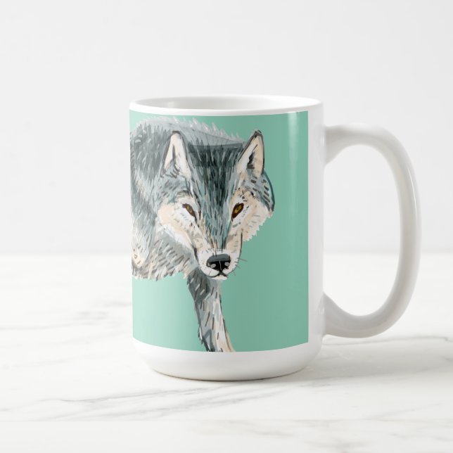 Taza De Café Totem polar wolf (Derecha)