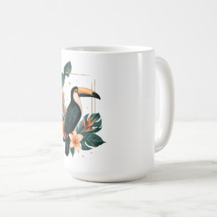 Taza De Café Toucan Muse Tropical Botanical Coffee Mug