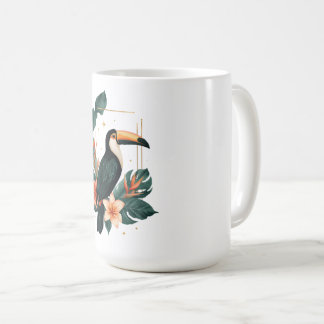 Taza De Café Toucan Muse Tropical Botanical Coffee Mug