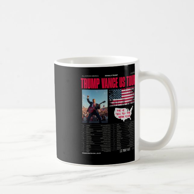 Taza De Café Tour de Trump Vance (Derecha)