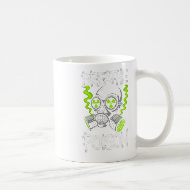 Taza De Café Toxic Skull Drifter Sticker  (Derecha)