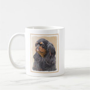 Taza De Café Toy English Spaniel Pintura Original Arte Animal