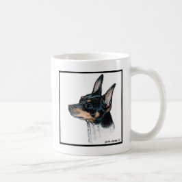 Taza De Café Toy Fox Terrier Art de Glenda S. Harlan