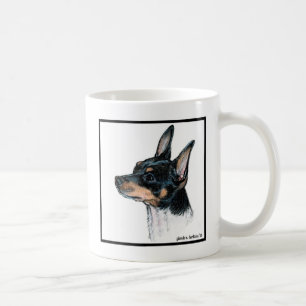 Taza De Café Toy Fox Terrier Art de Glenda S. Harlan
