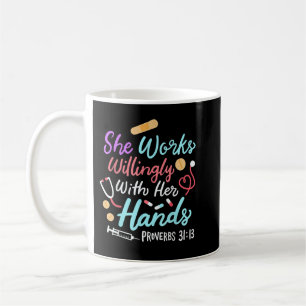 Taza De Café Trabaja Con Voluntad Con Sus Proverbios Manos 31 1