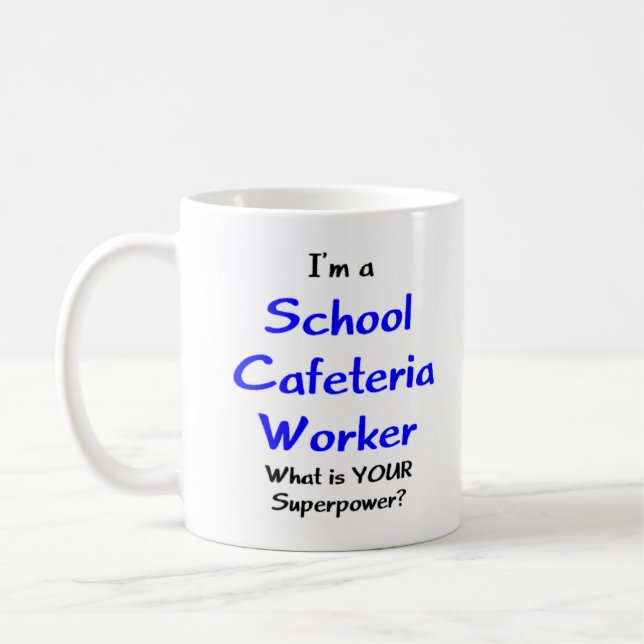 Taza De Café trabajador de cafetería escolar (Izquierda)