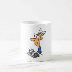 Taza De Café Trabajador de comida rápida