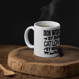 Taza De Café Trabajador de Hierro Divertido de Día, Amante de G